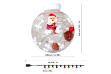 Ламповая гирлянда занавес «Санта Клаус в шаре» Ламповая гирлянда занавес «Санта Клаус в шаре»