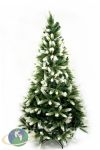 Ель комбинированная зеленая с белыми кончиками «Снежная сказка» литая +ПВХ Ель комбинированная зеленая с белыми кончиками «Снежная сказка» литая +ПВХ